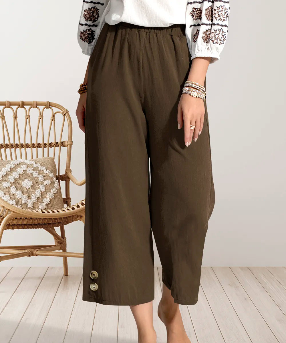 Wide Leg Cropped Pants 