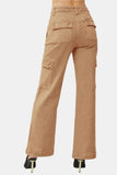 RISEN Full Size High Rise Wide Leg Cargo Jeans 