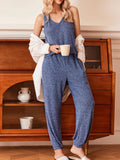 Ribbed Knit V-Neck Tank and Pants Lounge Set Lingerie & Nightwear