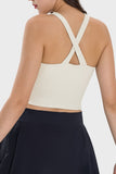 Millennia Crisscross Grecian Neck Active Cami 