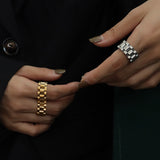 Plated Titanium Steel Ring 