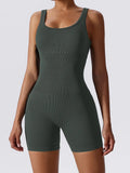 Basic Bae Ribbed Sleeveless Active Romper 