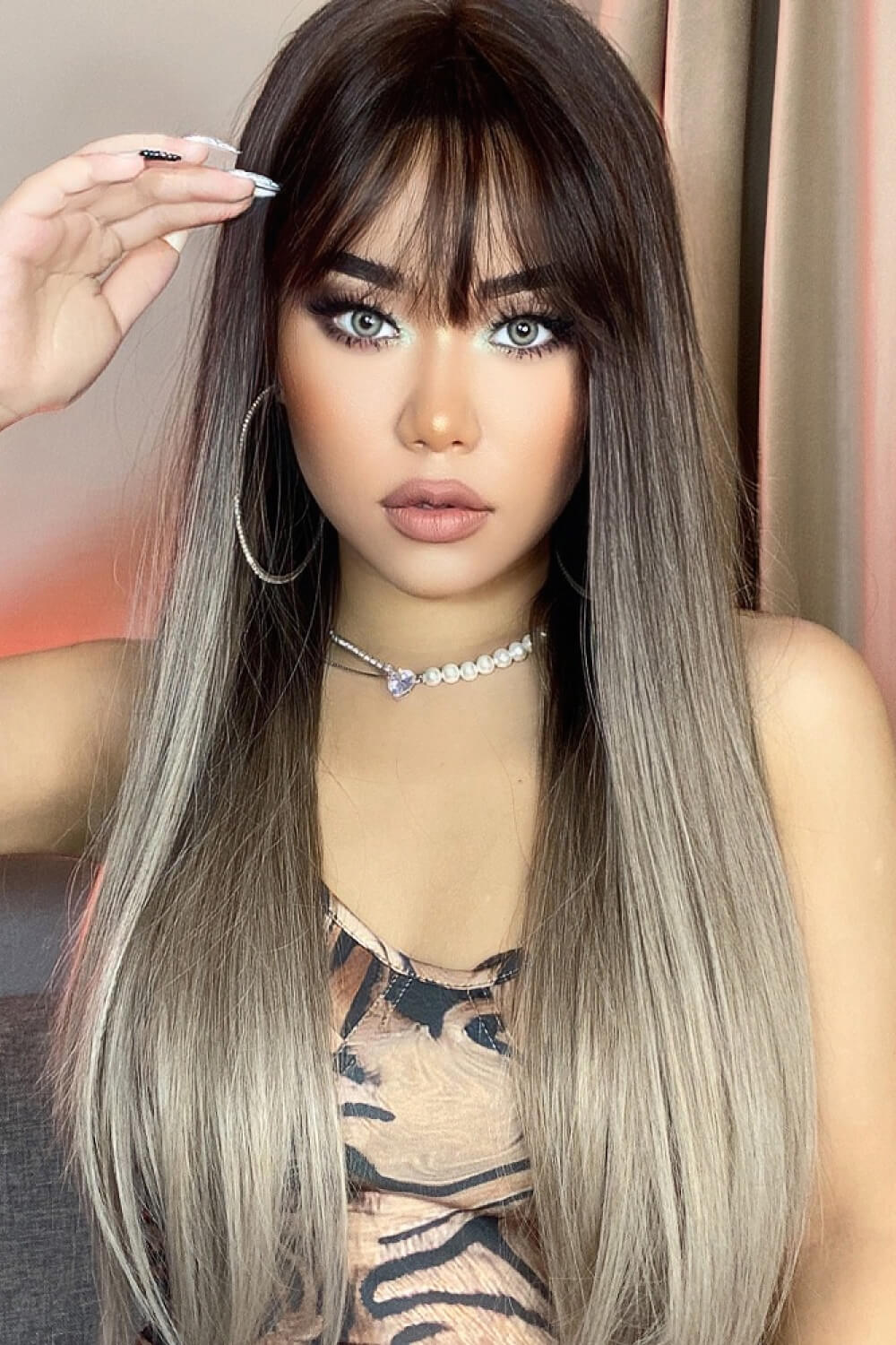 Long Straight Synthetic Wigs 26'' 