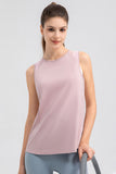 Round Neck Wide strap Active Tank 