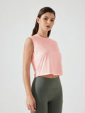 Millennia Round Neck Cropped Active Tank 
