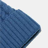 Cable Knit Winter Hat with Pompom 
