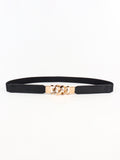 Zinc Alloy Buckle Elastic PU Belt 