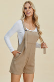 Double Take Full Size Texture Sleeveless Romper 