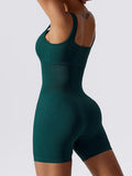 Basic Bae Ribbed Sleeveless Active Romper 