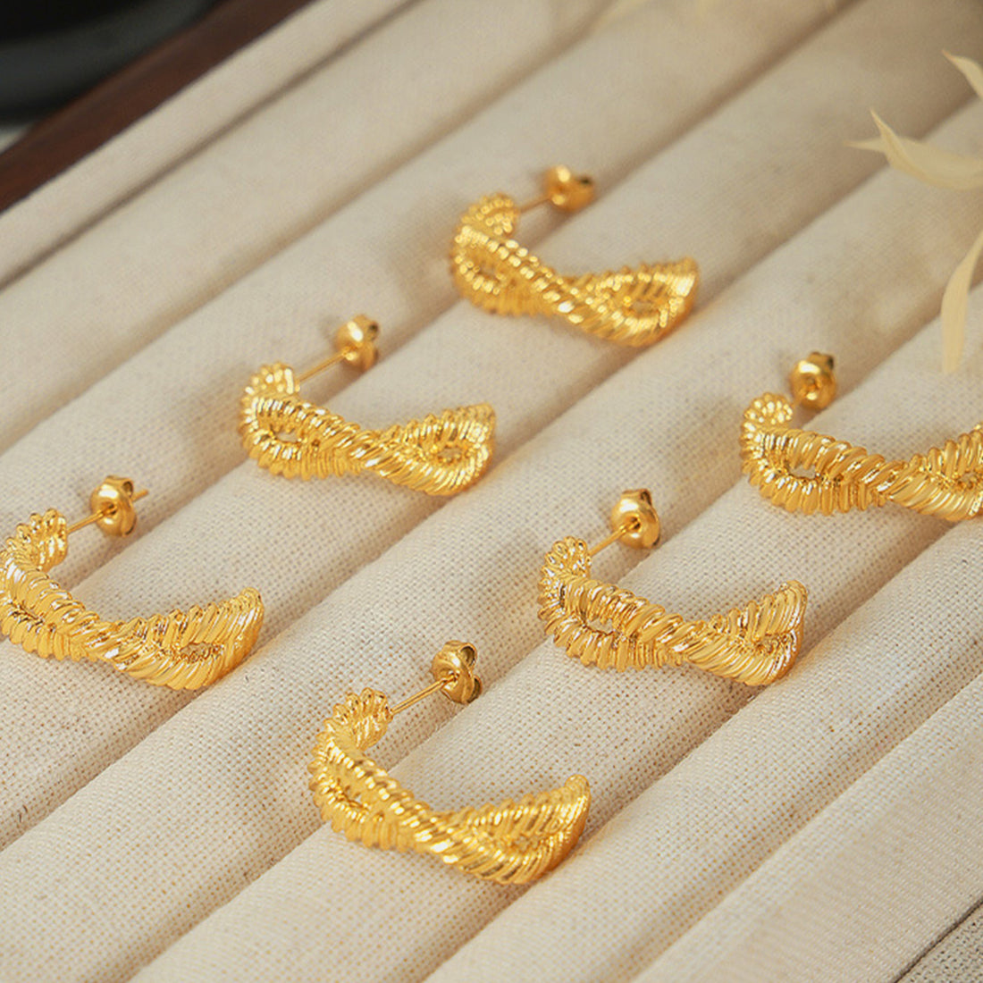 Titanium Steel Geometric Stud Earrings 