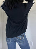 Drawstring Skeleton Long Sleeve Hoodie 
