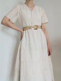 Irregular Buckle Braid Belt 