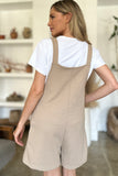 Double Take Full Size Texture Sleeveless Romper 