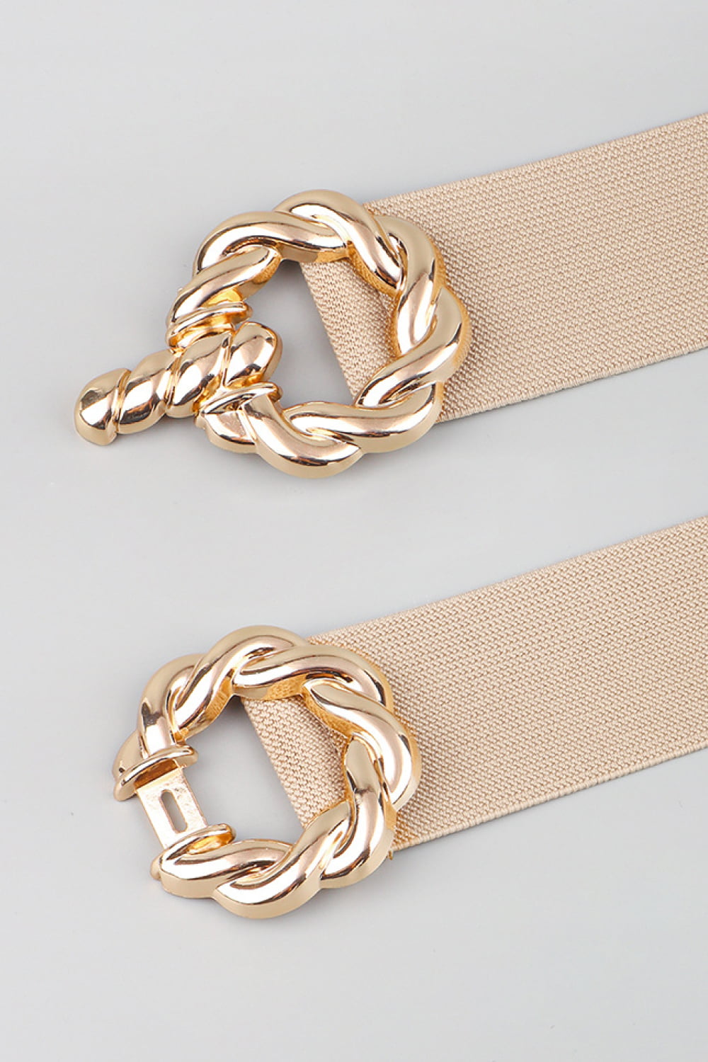 Zinc Alloy Buckle Elastic Belt 