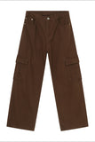 Hight Rise Wide Leg Cargo Pants 