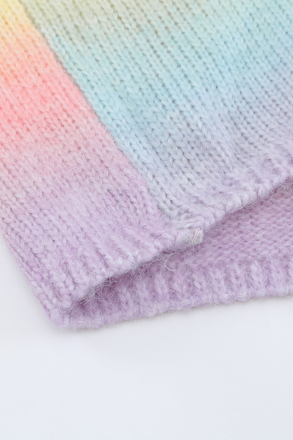 Gradient Open Front Drop Shoulder Cardigan 