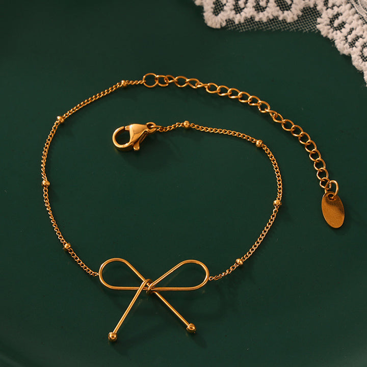 Titanium Steel Bow Bracelet 