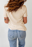 Pumpkin Graphic Round Neck Cuffed T-Shirt 
