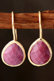 Handmade Natural Stone Teardrop Earrings 