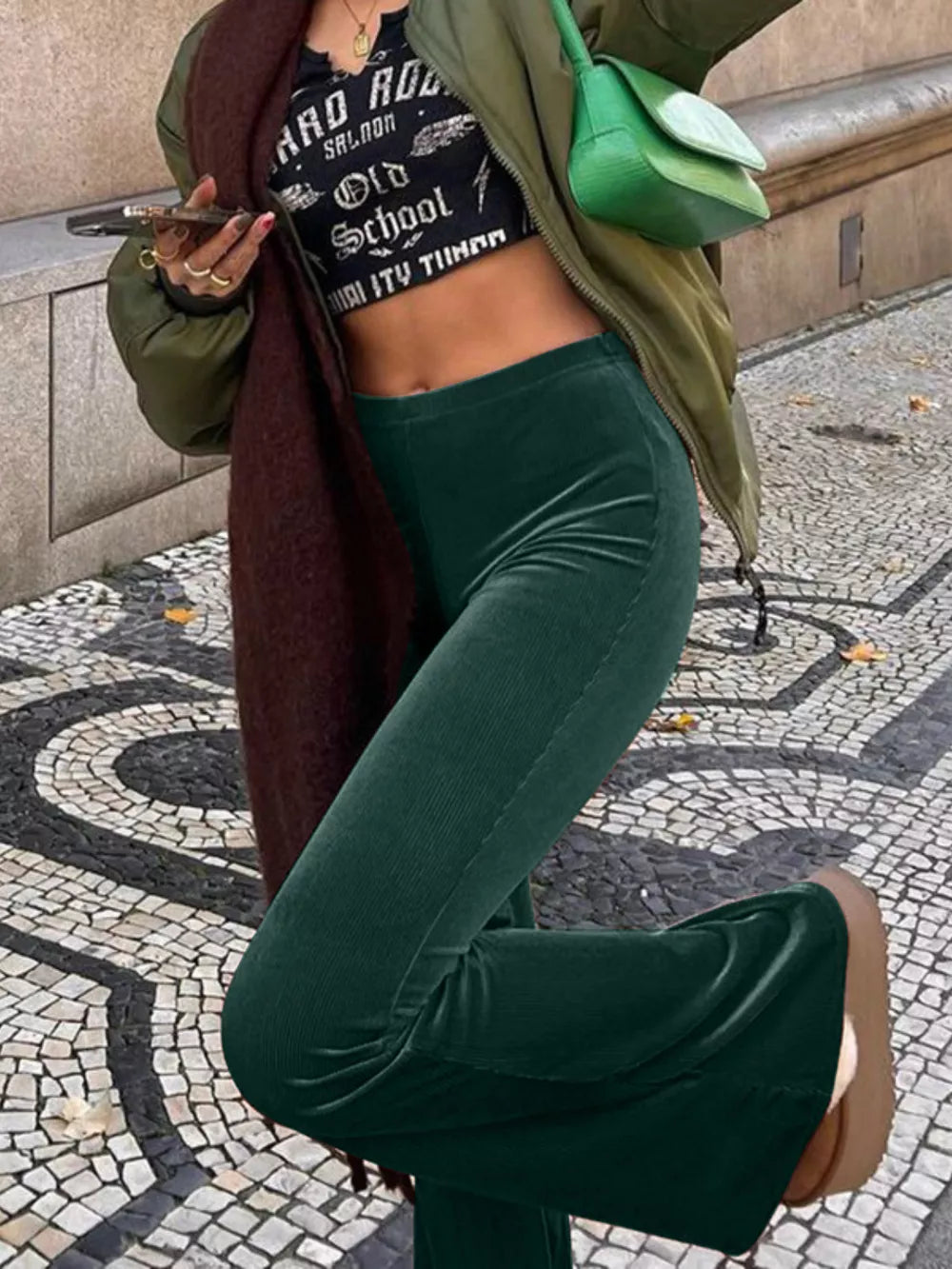 High Waist Flare Pants 