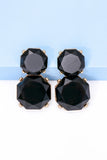 Geometrical Shape Zinc Alloy Frame Dangle Earrings 
