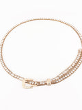 Rhinestone Metal Belt 