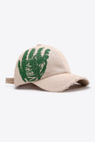 VIBRA Graphic Distressed Adjustable Baseball Cap 