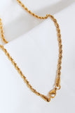 Brass Lightning Pendant Necklace 