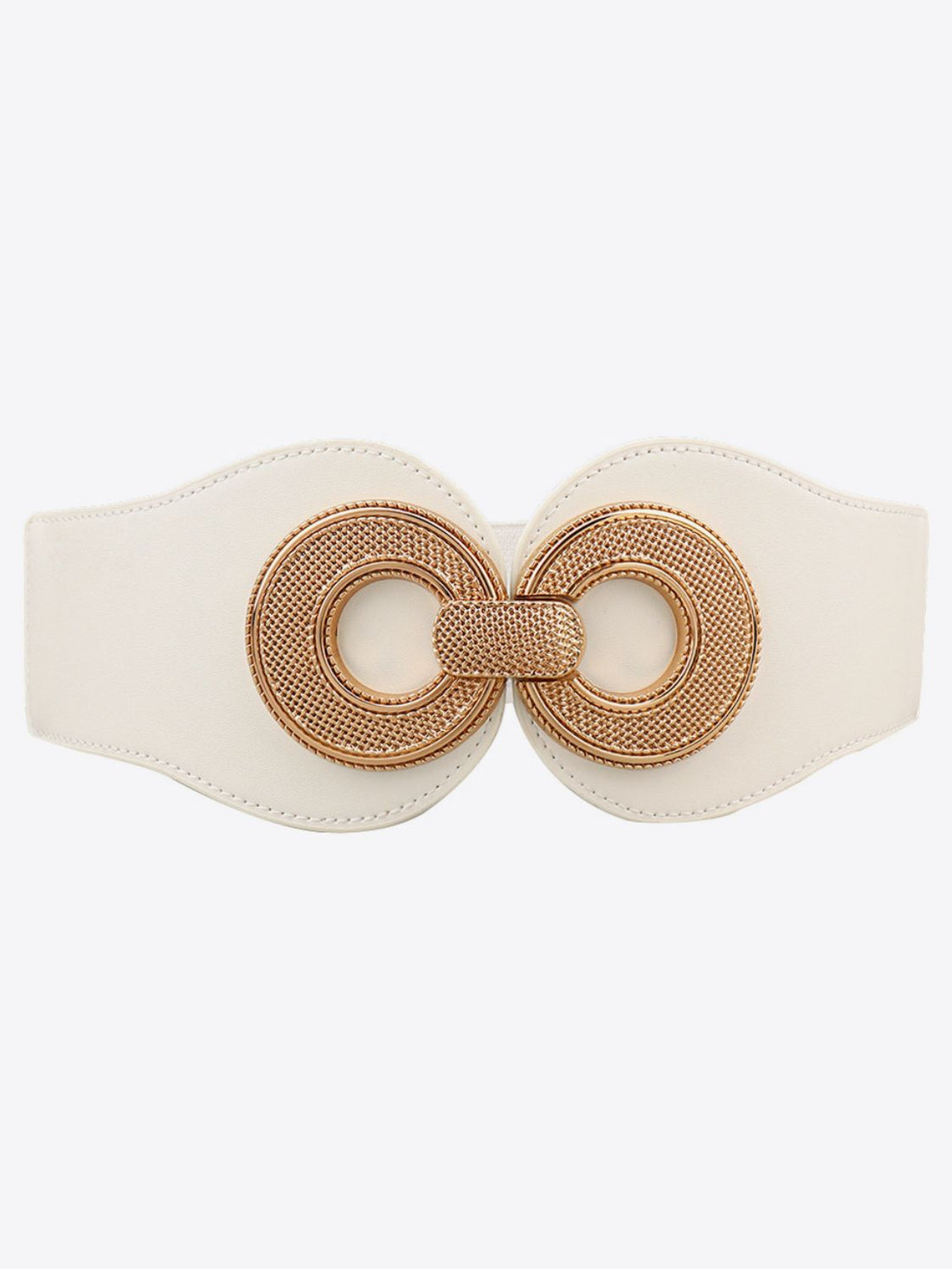 Alloy Buckle Elastic PU Belt 