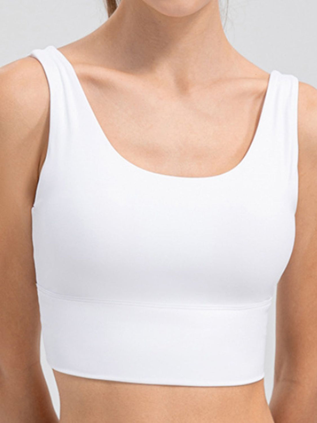 Scoop Neck Wide Strap Active Tank 