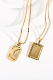 Stainless Steel 18K Gold-Plated Necklace 