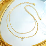 Titanium Steel Double-Layered Necklace 