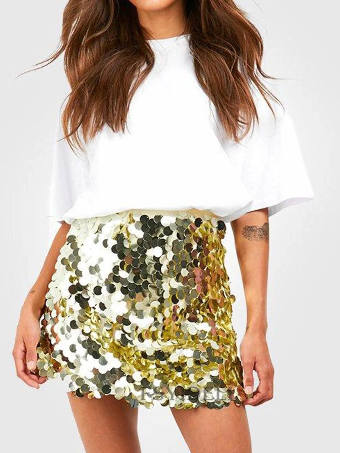 Sequin Mini Skirt 