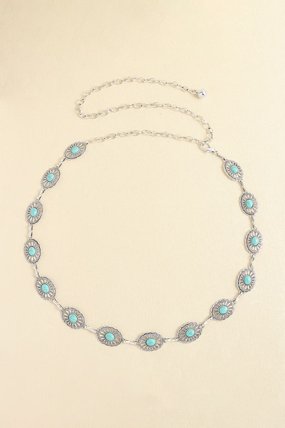 Vintage Turquoise Alloy Belt 