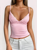 Lace Detail V-Neck Cami 