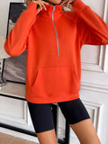 Ivy Lane Half Zip Raglan Sleeve Sweatshirt 