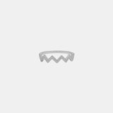 Wave Shape 925 Sterling Silver Ring 