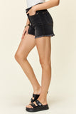 Judy Blue Full Size Tummy Control Fray Hem Shorts 