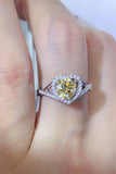 Adored 1 Carat Moissanite 925 Sterling Silver Heart Ring 