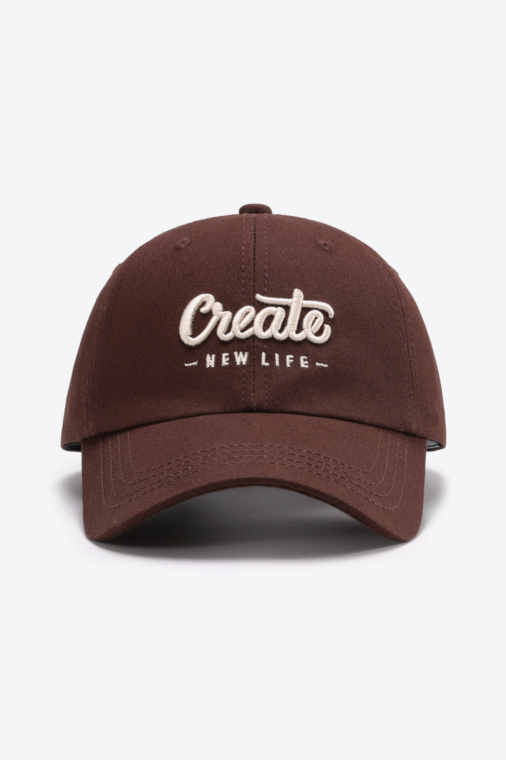 CREATE NEW LIFE Adjustable Cotton Baseball Cap 