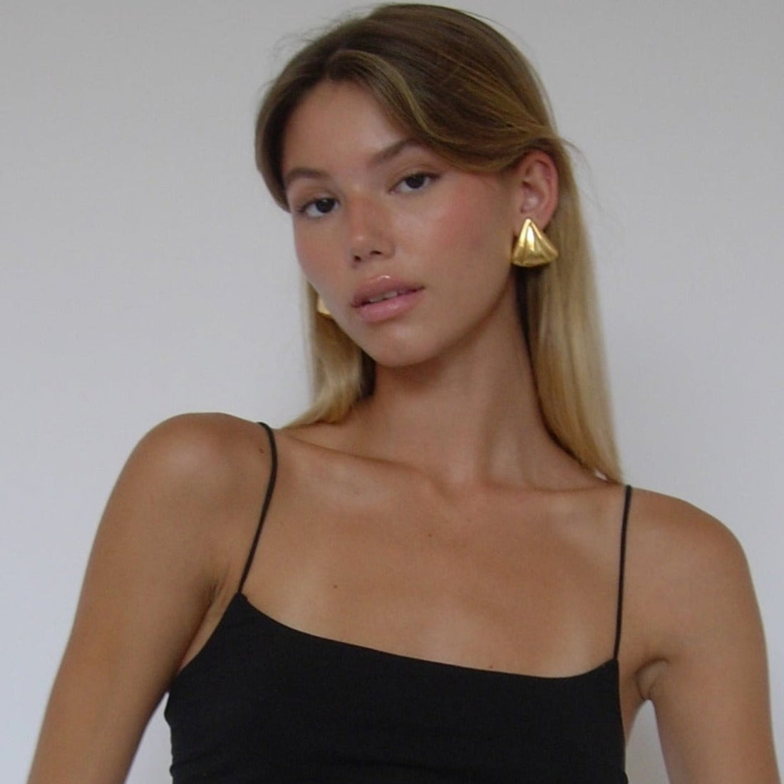 Stainless Steel Seashell Shape Earrings 