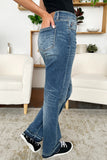 Judy Blue Full Size Mid Rise Release Hem Jeans 