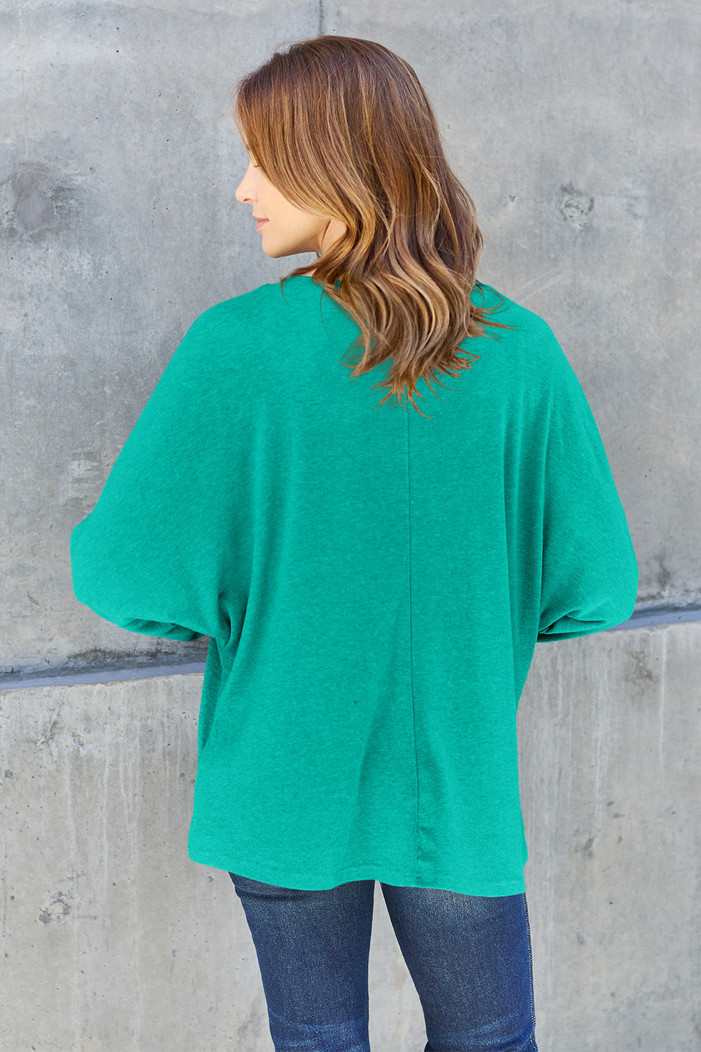 Double Take Full Size Round Neck Long Sleeve T-Shirt 