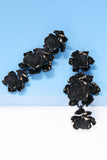Flower Shape Zinc Alloy Dangle Earrings 