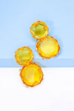 Geometrical Shape Zinc Alloy Frame Dangle Earrings 
