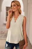 Eyelash Lace V-Neck Tank Top 