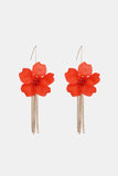 Flower Shape Acrylic Dangle Earrings 