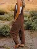 Double Take Full Size Sleeveless V-Neck Pocketed Jumpsuit 