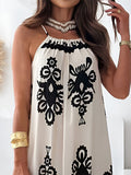 Printed Spaghetti Strap Sleeveless Maxi Dress Dresses