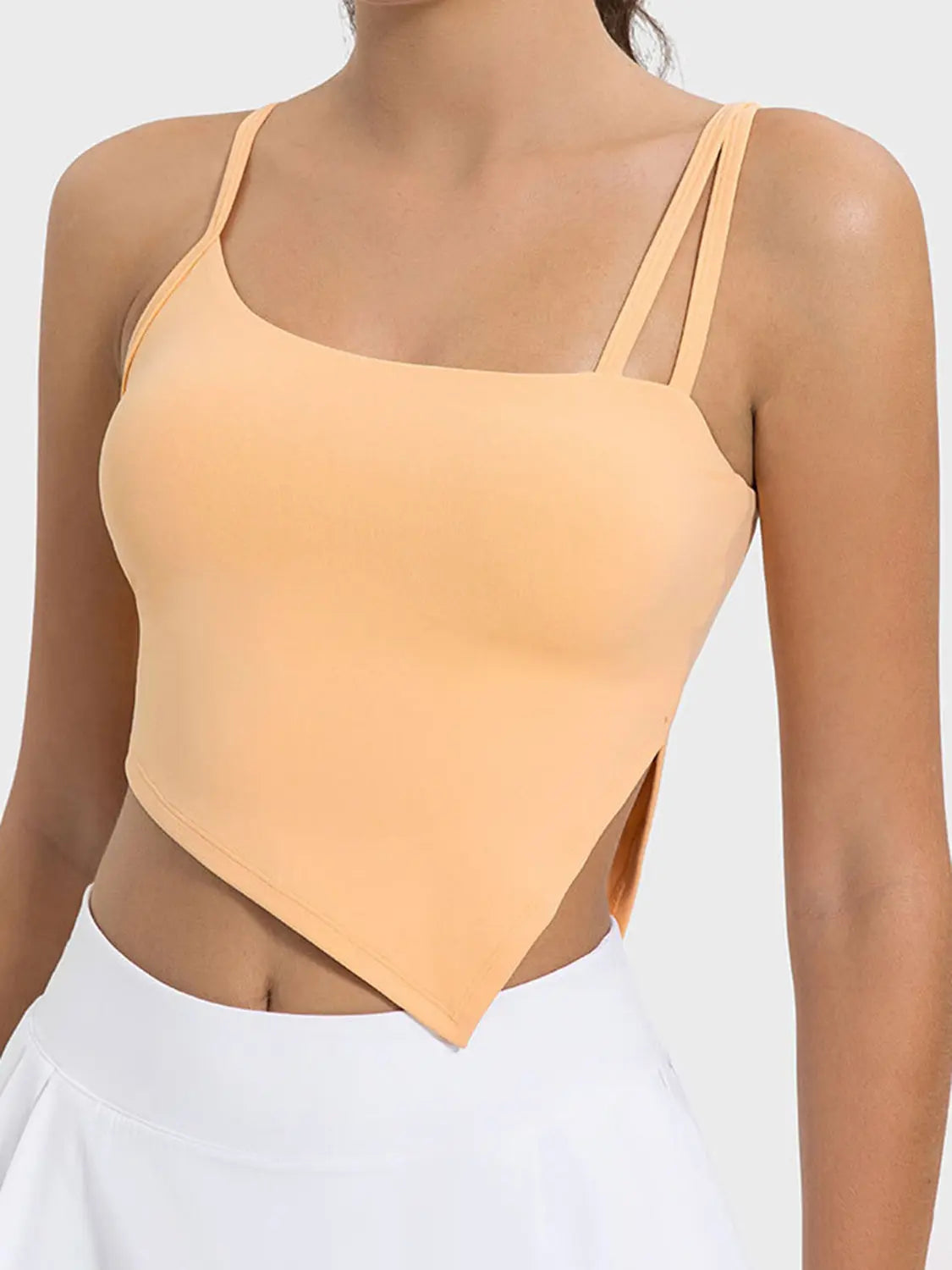 Millennia Slit Asymmetrical Neck Active Cami 